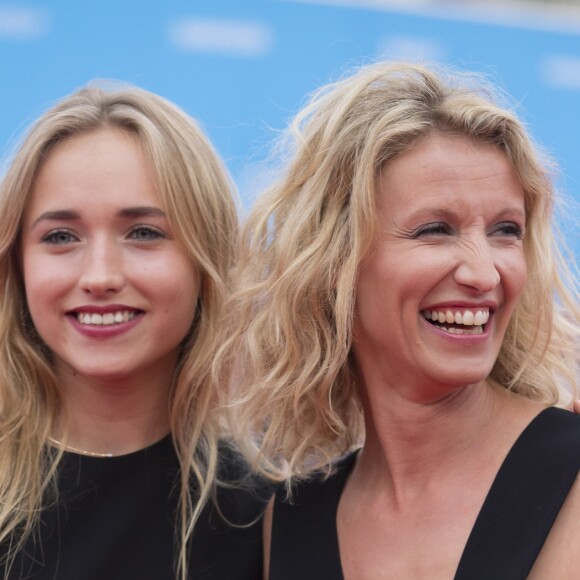 Alexandra Lamy et sa fille Chloé Jouannet - Cérémonie d'ouverture du 40e Festival du cinema americain de Deauville le 5 septembre 2014.