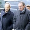 Jean-Pierre Pernaut et son son frère le docteur Jean-François Pernault - Cérémonie religieuse des obsèques de Françoise Pernaut (Pillot) en la cathédrale Notre-Dame d'Amiens, France, le 19 octobre 2016. © Agence/Bestimage