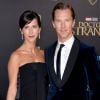 Benedict Cumberbatch et Sophie Hunter à la première du film "Doctor Strange" au cinéma El Capitan Theatre à Los Angeles, le 20 octobre 2016