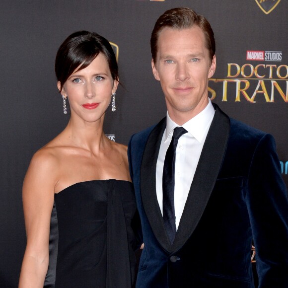 Benedict Cumberbatch et Sophie Hunter à la première du film "Doctor Strange" au cinéma El Capitan Theatre à Los Angeles, le 20 octobre 2016