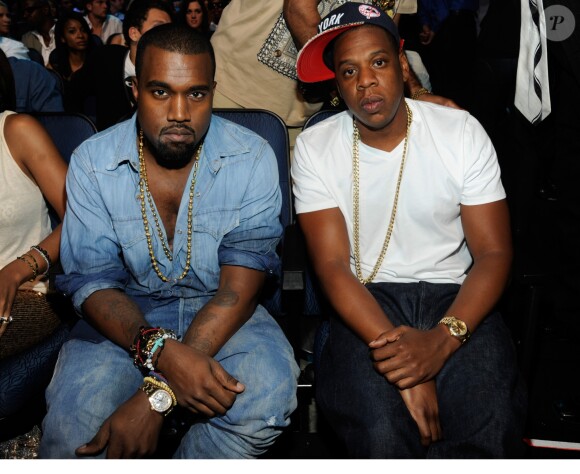 Kanye West et Jay-Z aux MTV Video Music Awards à Los Angeles, le 28 août 2011