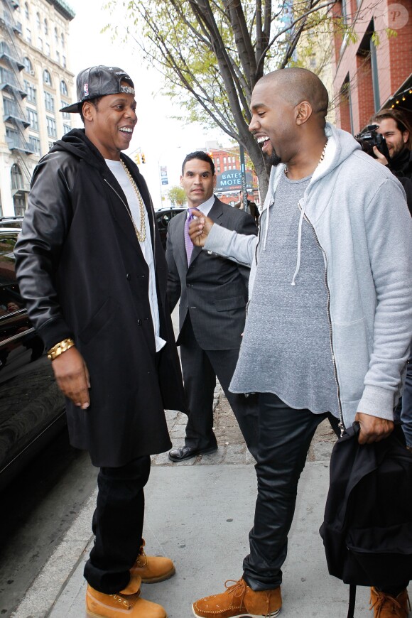 Kanye West et Jay-Z à New York City, le 22 avril 2013