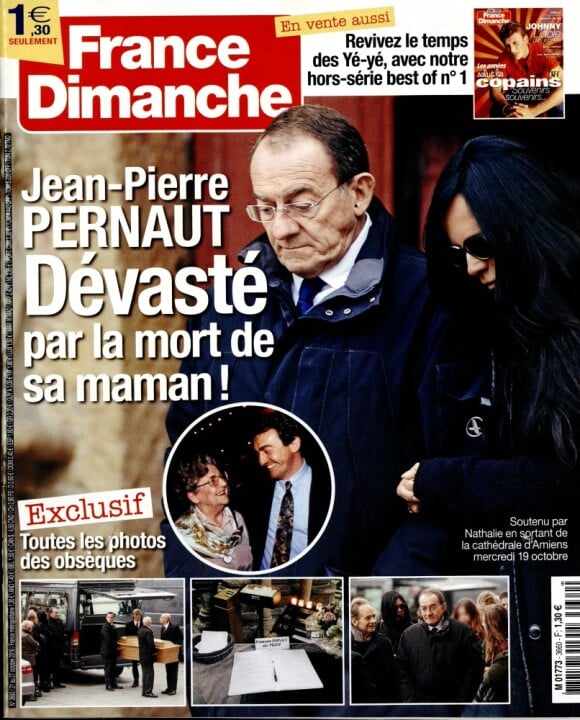 Couverture du magazine "France Dimanche" en kiosques le 21 octobre 2016.