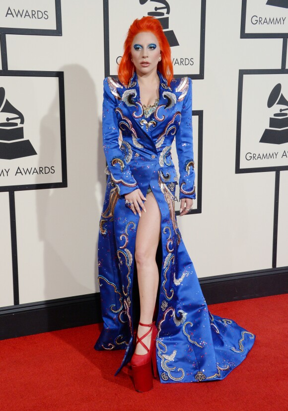 Lady Gaga - La 58ème soirée annuelle des Grammy Awards au Staples Center à Los Angeles, le 15 février 2016.