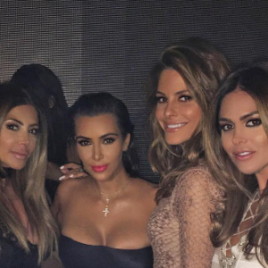 Larsa Pippen en soirée avec Kim Kardashian.