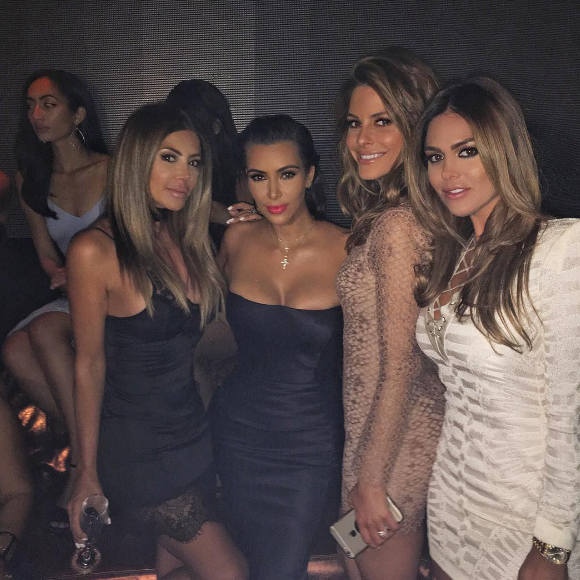 Larsa Pippen en soirée avec Kim Kardashian.