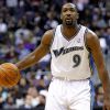 Gilbert Arenas lors du match opposanet les Washington Wizards aux Houston Rockets, organisé le 10 novembre 2011 à Washington.