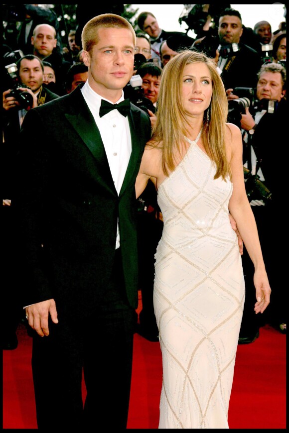 Brad Pitt et Jennifer Aniston au 57e Festival de Cannes le 13 mai 2004