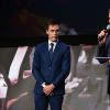 Louis Ducruet et Marc Maury sur la scène des Sportel Awards au Grimaldi Forum à Monaco, le 25 octobre 2016. © Bruno Bebert/Bestimage