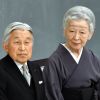 L'empereur Akihito et l'impératrice Michiko lors d'une cérémonie de commémoration le 15 août 2016 à Tokyo.