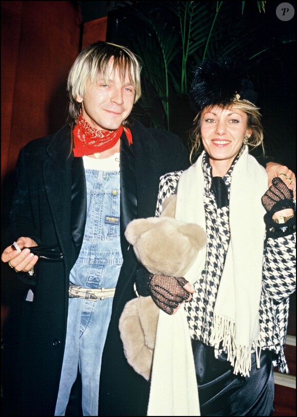 Renaud et sa première épouse Dominique au Zénith de Paris le 24 novembre 1985.