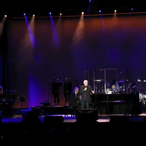 Charles Aznavour en concert au Madison Square Garden à New York. Le 15 octobre 2016