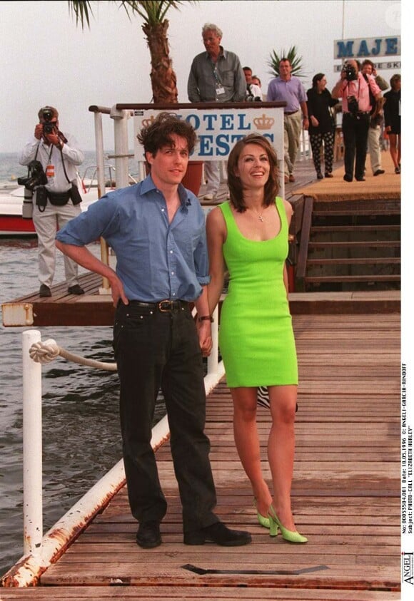 Liz Hurley et Hugh Grant - Festival de Cannes 1996