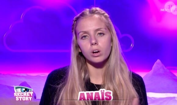 Anaïs au confessionnal - "Secret Story 10" sur NT1, le 2 novembre 2016.