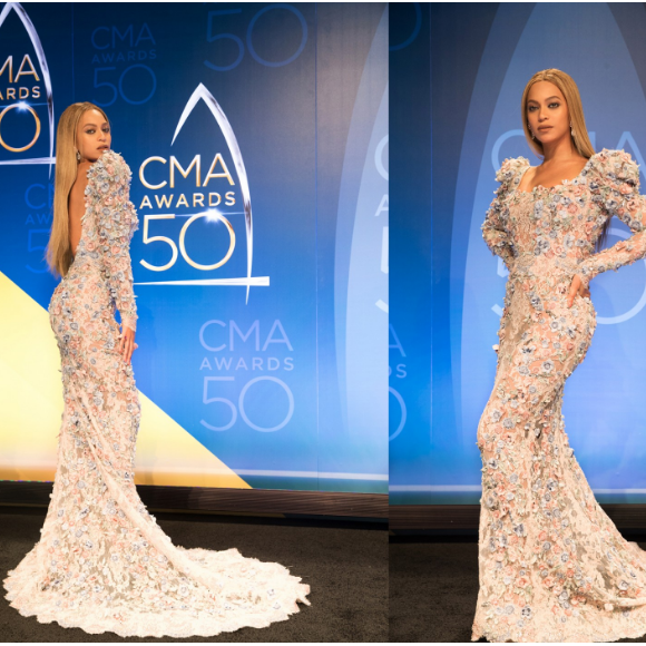 Béyoncé lors de la 50ème cérémonie des CMA Awards organisée à Nashville le 2 novembre 2016.