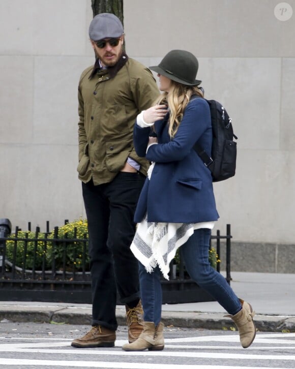 Exclusif - Drew Barrymore et son ex-mari Will Kopelman dans la rue sur Madison Avenue à New York, le 28 octobre 2016.