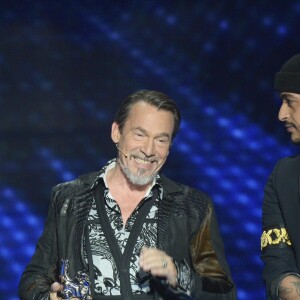 Semi-Exclusif - Karine Ferri, Florent Pagny et Slimane - Plateau de la finale de l'émission "The Voice" à Paris. Le 14 mai 2016 © Coadic Guirec / Bestimage