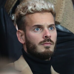 Matt Pokora (M Pokora) - People assistent au match de ligue 1 entre le Psg et l'Olympique de Marseille à Paris le 23 octobre 2016. © Cyril Moreau/Bestimage