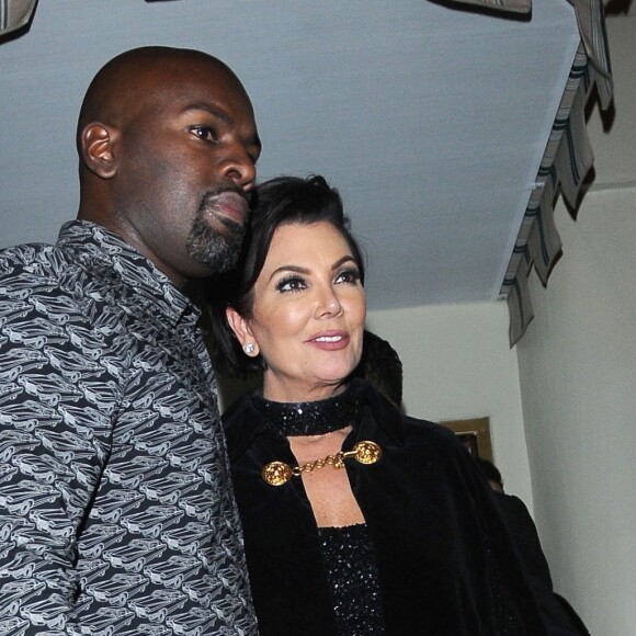Corey Gamble et sa compagne Kris Jenner à l'anniversaire de Kendall Jenner, 21 ans , au club Delilah à West Hollywood le 2 novembre 2016.