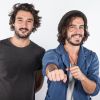 Exclusif - Fréro Delavega (Jérémy Frérot et Florian Garcia) - Enregistrement de l'émission "Tout le monde chante contre le cancer...10 ans" au Zénith à Paris", qui sera diffusée sur W9 le 16 décembre. Le 1er décembre 2015 Photo à n'utiliser que dans le contexte de l'émission