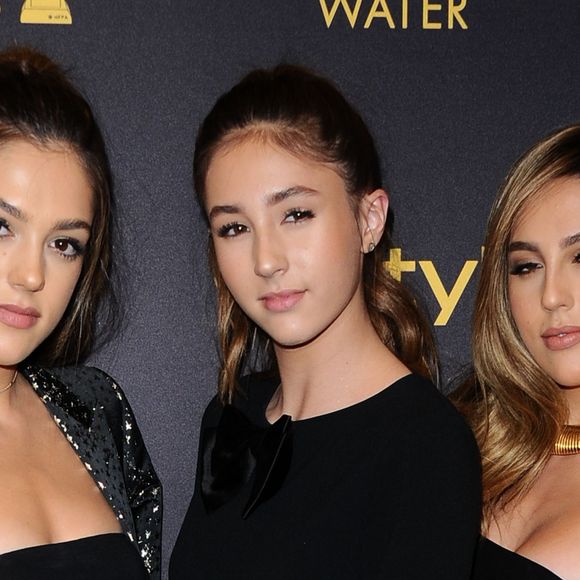 Scarlet Rose Stallone, Sophia Rose Stallone, Sistine Rose Stallone lors de la soirée Hollywood Foreign Press Association And InStyle Celebrate The 2017 Golden Globe Award Season à Los Angeles, le 10 novembre 2016.