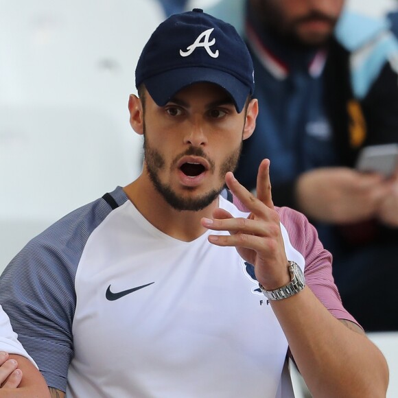 Baptiste Giabiconi - People assistent à la demi-finale de l'Euro 2016 Allemagne-France au stade Vélodrome à Marseille, France, le 7 juillet 2016.