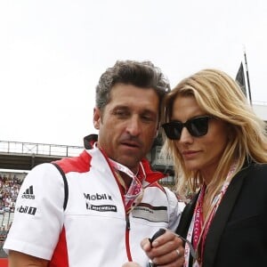 Patrick Dempsey et sa femme Jillian - Grand prix de Formule 1 à Hockenheim en Allemagne le 20 juillet, 2014.