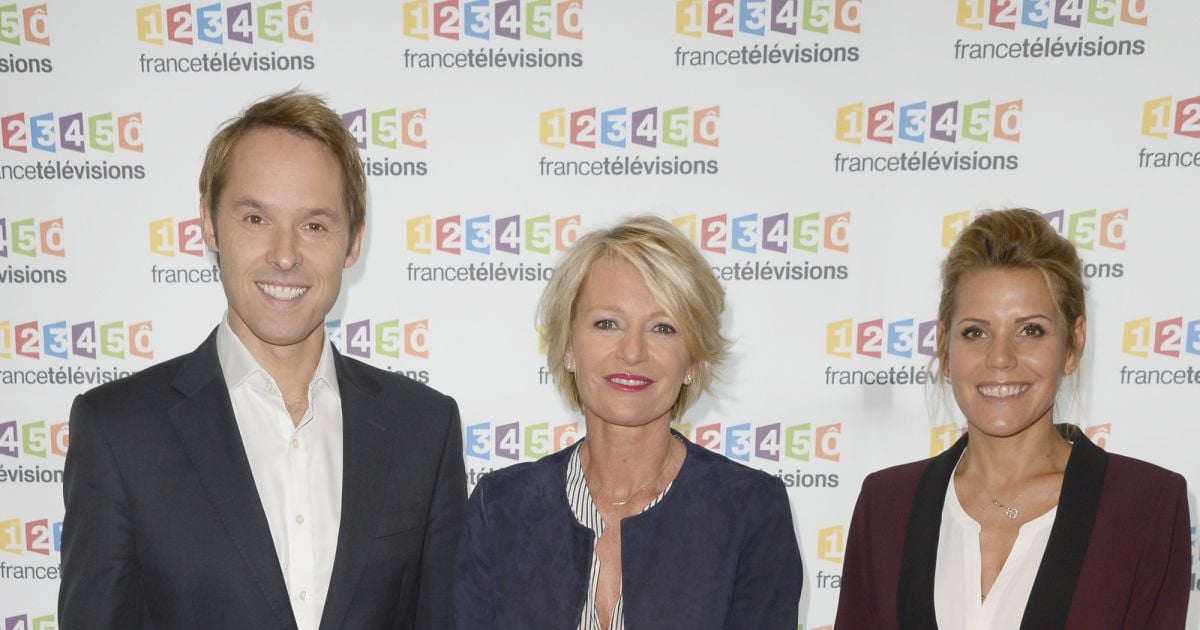 Damien Thevenot Sophie Davant Laura Tenoudji A La Conference De Presse Du Telethon 2015 A France Televisions A Paris Le 4 Novembre 2015 Purepeople