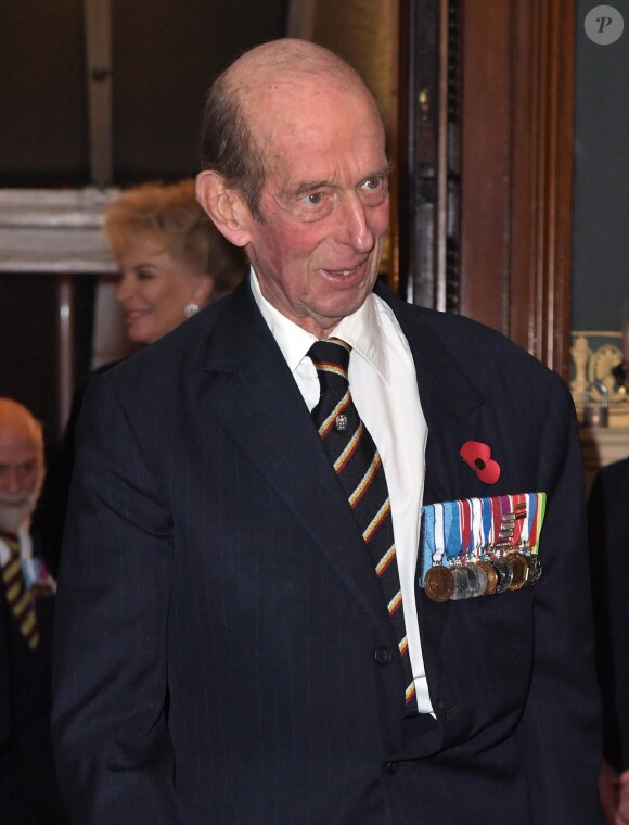 Le duc de Kent lors de la soirée du Festival Royal du Souvenir, dédié à la commémoration des victimes de guerres, au Royal Albert Hall à Londres, le 12 novembre 2016.