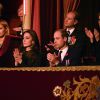 Kate Middleton et le prince William, duc et duchesse de Cambridge, et le prince Edward et la comtesse Sophie de Wessex lors de la soirée du Festival Royal du Souvenir, dédié à la commémoration des victimes de guerres, au Royal Albert Hall à Londres, le 12 novembre 2016.