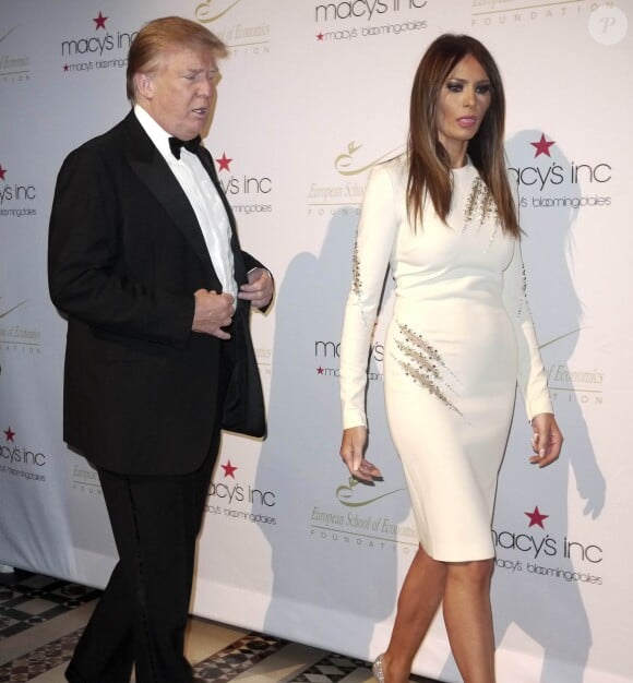 Donald Trump et sa femme Melania Trump à la soiree "Family Business Dynasties" à New York, le 5 decembre 2012.