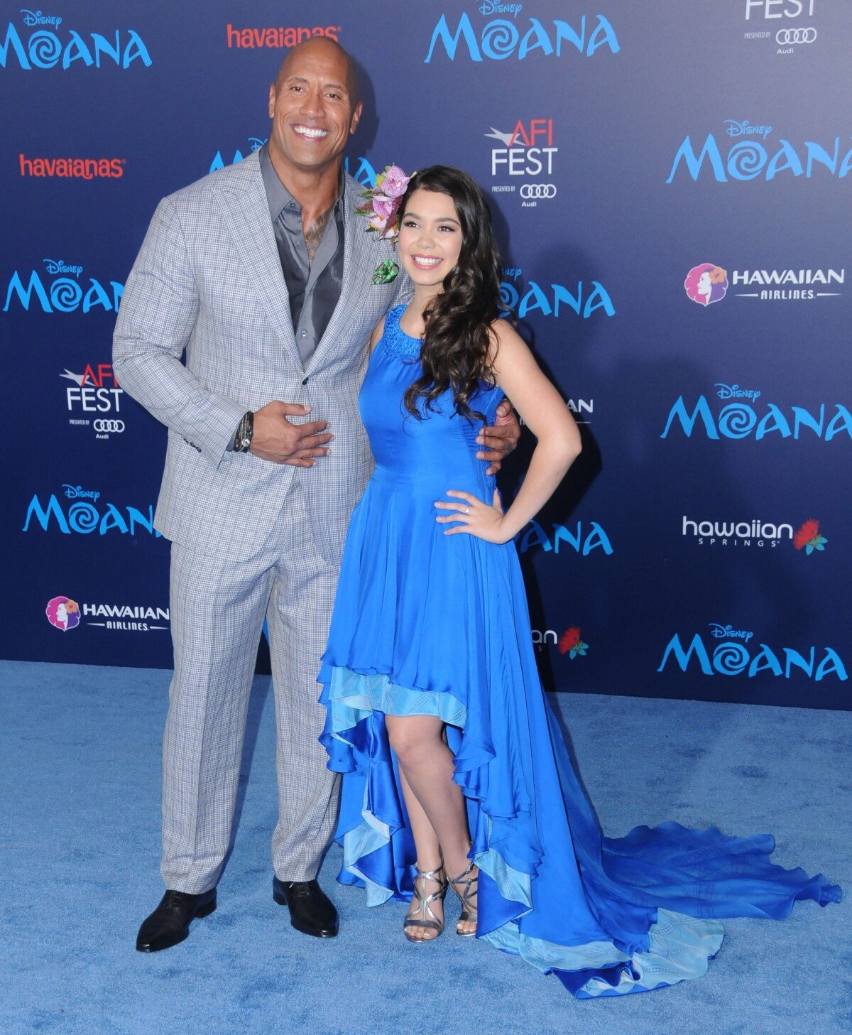 Photo : Dwayne Johnson Et Auli'i Cravalho à La Première De ''Moana'' à ...