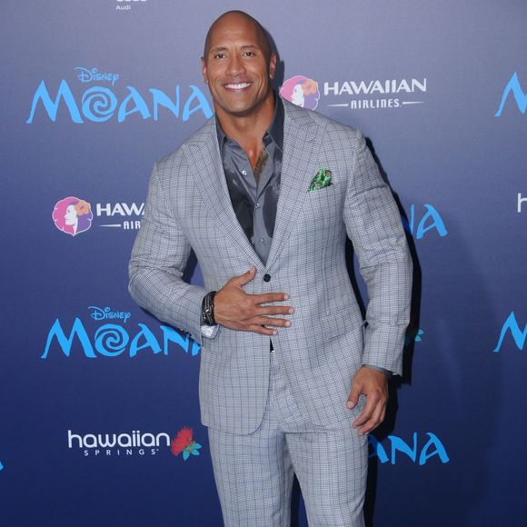 Dwayne Johnson à la première de ''Moana'' à Hollywood, le 14 novembre 2016 © Birdie Thompson/AdMedia via Zuma/Bestimage