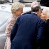 Le prince Lorenz, la princesse Astrid et la reine Paola - La famille royale de Belgique à leur arrivée en la cathédrale Saints-Michel-et-Gudule de Bruxelles pour le Te Deum (Fête du Roi). Le 15 novembre 2016 15/11/2016 - Bruxelles