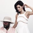 Kendal Jenner pose avec Will.i.am pour la promotion des écouteurs du musicien de Black Eyed Peas Singer Le 10 novembre 2016