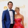 Kaley Cuoco et son mari Ryan Sweeting à La 66ème cérémonie annuelle des Emmy Awards au Nokia Theatre à Los Angeles, le 25 août 2014.