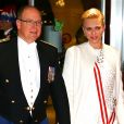 Le prince Albert II de Monaco et la princesse Charlene ainsi que la princesse Caroline de Hanovre, accompagnée de son fils Andrea Casiraghi et sa femme Tatiana Santo Domingo, assistaient le 19 novembre 2016 à la représentation du Nabucco de Verdi donnée au Grimaldi Forum dans le cadre de la Fête nationale monégasque. © Olivier Huitel / Pool restreint Monaco / Bestimage