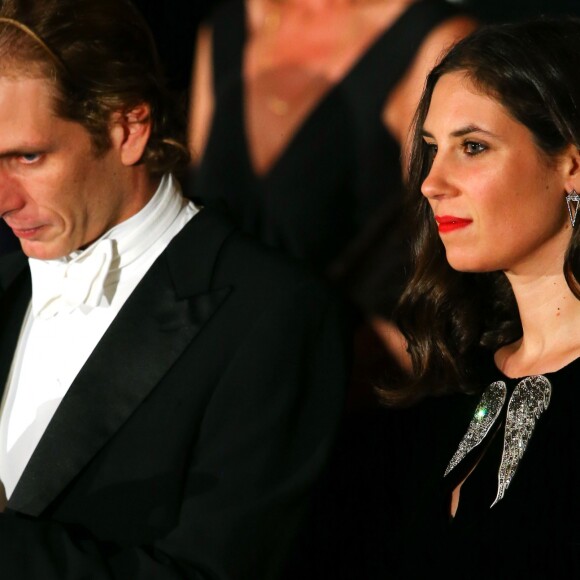 Andrea Casiraghi et sa femme Tatiana Santo Domingo se joignaient au prince Albert II de Monaco, à la princesse Charlene et à la princesse Caroline de Hanovre le 19 novembre 2016 pour la représentation du Nabucco de Verdi donnée au Grimaldi Forum dans le cadre de la Fête nationale monégasque. © Olivier Huitel / Pool restreint Monaco / Bestimage