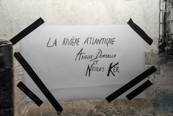 Exclusif - Nicolas Ker et Arielle Dombasle ont mis le feu au Salo Club à Paris lors de leur concert (carte blanche) pour défendre leur album "La Rivière Atlantique". Le 17 novembre 2016 © Pierre Perusseau / Bestimage