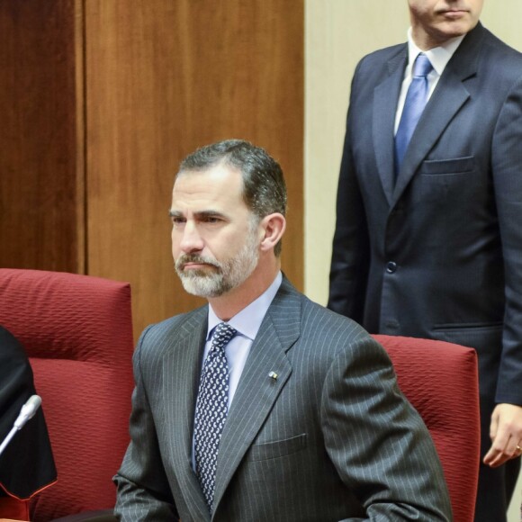 Le roi Felipe VI et la reine Letizia lors du 50e anniversaire de la Conférence épiscopale espagnole le 22 novembre 2016