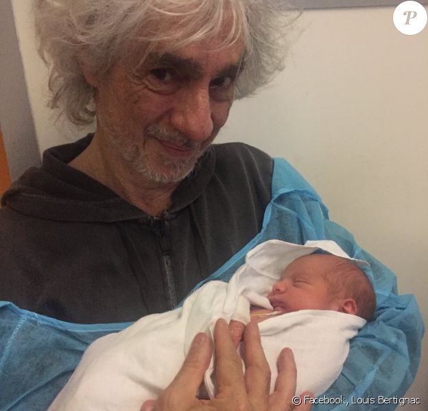 Louis Bertignac et son petit Jack, né le 19 novembre 2016.