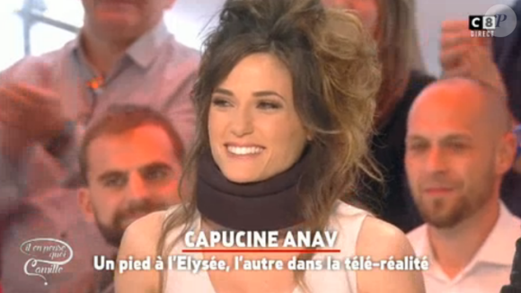 Capucine Anav s'exprime sur ses complexes dans Il en pense quoi Camille ?, sur C8, le vendredi 18 novembre 2016.