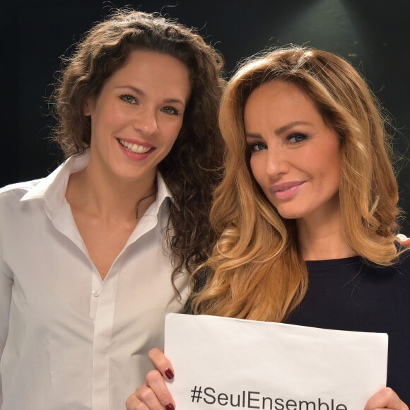 Exclusif - La productrice exécutive Lorie Pester et Adriana Karembeu - Création du collectif "Seul Ensemble" au profit de la Maison des parents de l'hôpital Margency, novembre 2016 © Giancarlo Gorassini / Bestimage