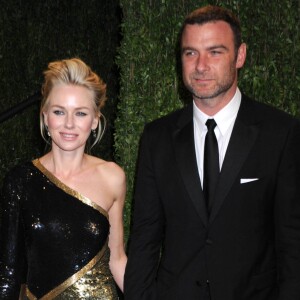 Naomi Watts et Liev Schreiber - Vanity Fair Oscar Party a Hollywood le 25 fevrier 2013. 