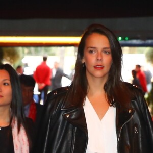 La princesse Stéphanie de Monaco et ses enfants Camille Gottlieb, Pauline Ducruet et Louis Ducruet avec sa petite-amie Marie - Cérémonie de remise de prix de la 5ème édition du festival "New Generation" à Monaco, le 31 janvier 2016. © Olivier Huitel/Pool Restreint/Bestimage