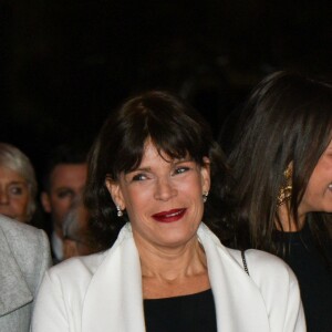 Louis Ducruet et sa compagne Marie, la princesse Stéphanie de Monaco, Pauline Ducruet - 40ème Festival International du Cirque de Monte-Carlo au chapiteau de Fontvieille à Monaco, le 15 janvier 2016. © Gaetan Luci/ Pool Monaco/Bestimage