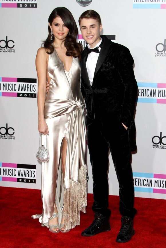 Selena Gomez et Justin Bieber à la cérémonie des American Music Awards le 20 novembre 2011 à Los Angeles