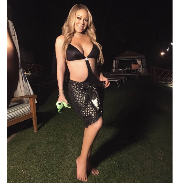 Mariah Carey se détent en Hawaï. Photo postée sur Instagram en novembre 2016.