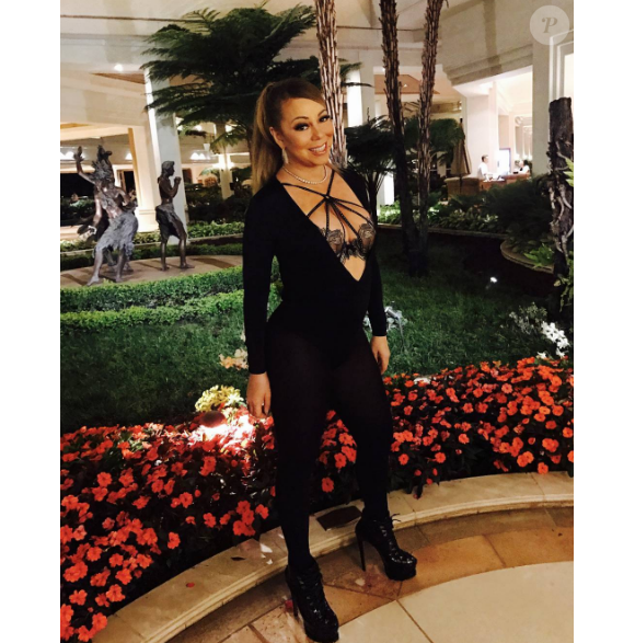 Mariah Carey avant de quitter Honolulu... Photo postée sur Instagram en novembre 2016.