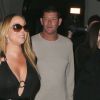 Exclusif - Mariah Carey et James Packer quittent le restaurant Craig à West Hollywood le 7 août 2016.